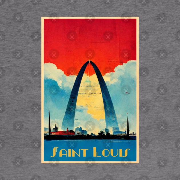 Saint Louis, Missouri Vintage Poster by The Experience